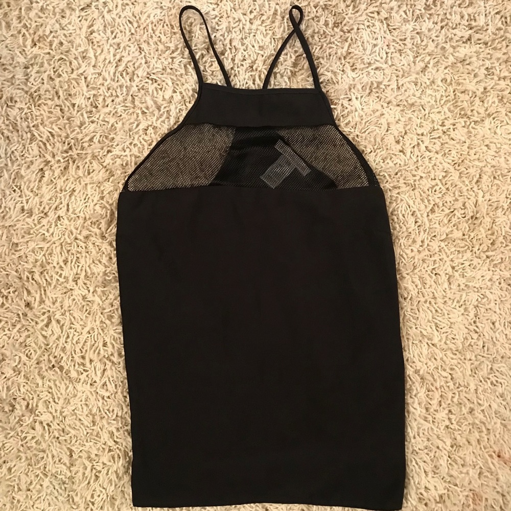 Black tank top